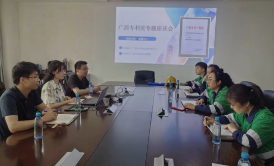 广西“粤桂合作”科技服务业公共服务平台建设项目合作伙伴（防城港市知识产权协会）深入企业开展专利奖申报座谈会